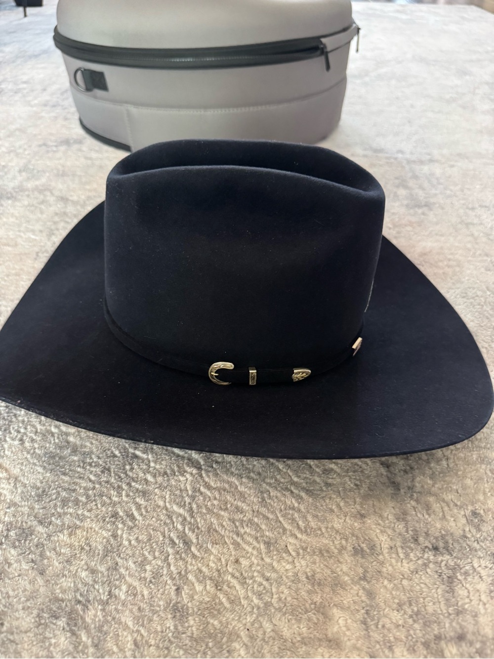 American Hat Co. Navy 40x Felt Western Hat - Picture 5 of 12